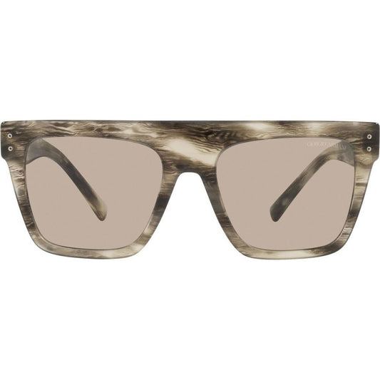 Occhiali da sole in acetato marrone Giorgio Armani