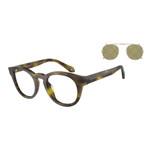 Occhiali da sole in acetato marrone Giorgio Armani