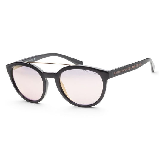 Occhiali da sole in resina nera Armani Exchange