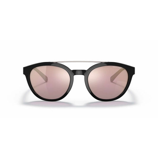 Occhiali da sole in resina nera Armani Exchange