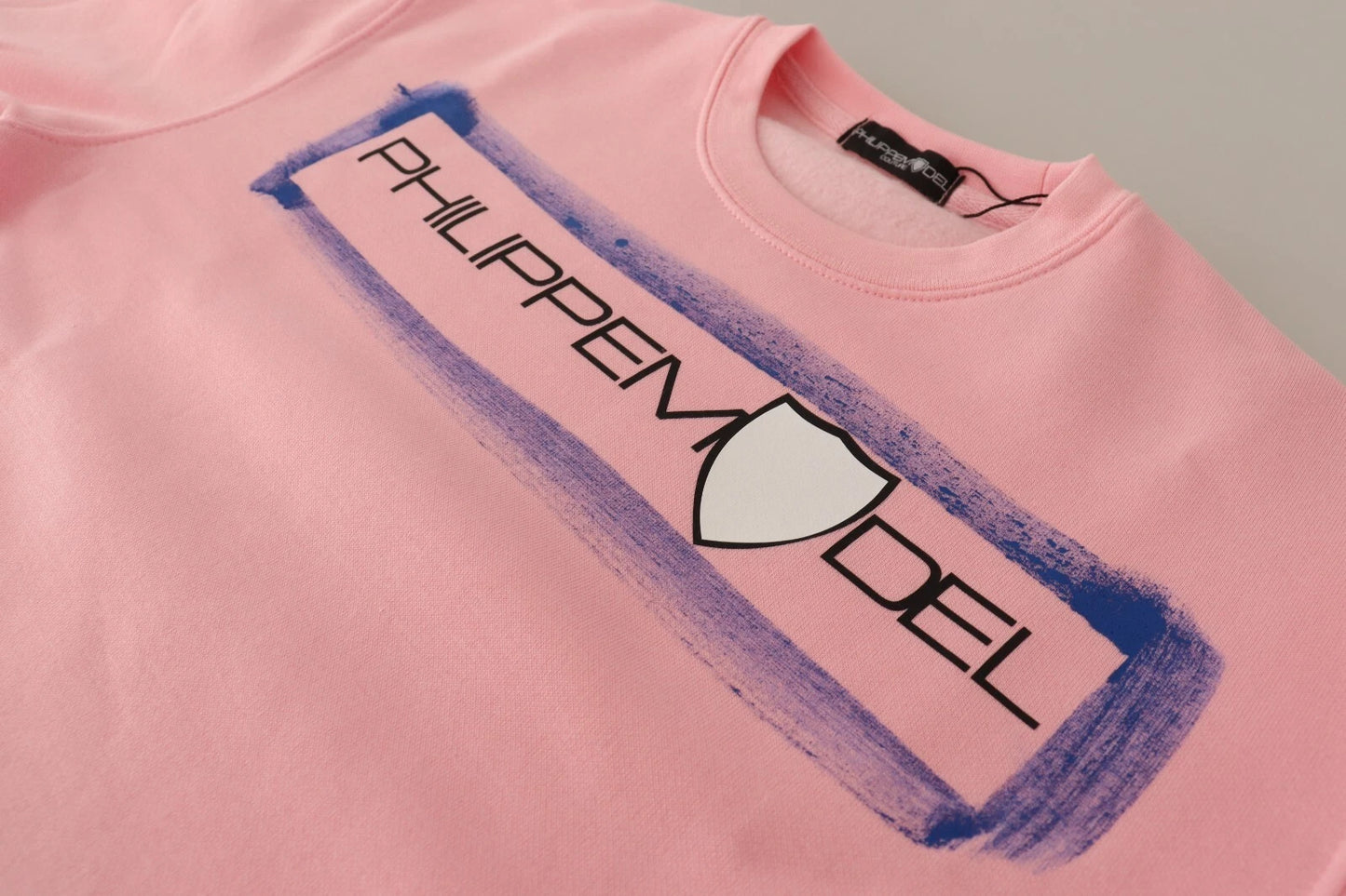 Maglione pullover a maniche lunghe stampato rosa Philippe Model