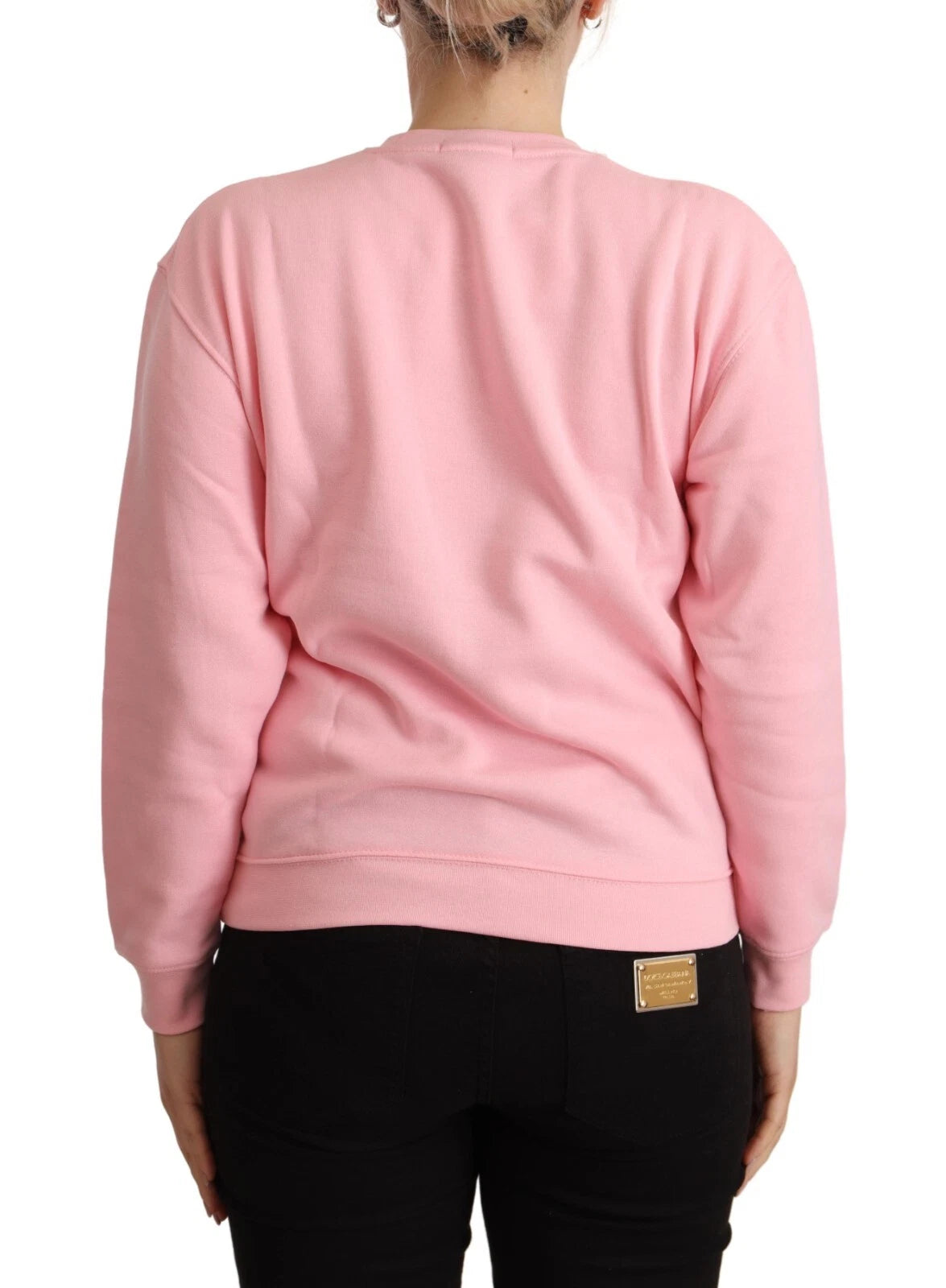 Maglione pullover a maniche lunghe stampato rosa Philippe Model