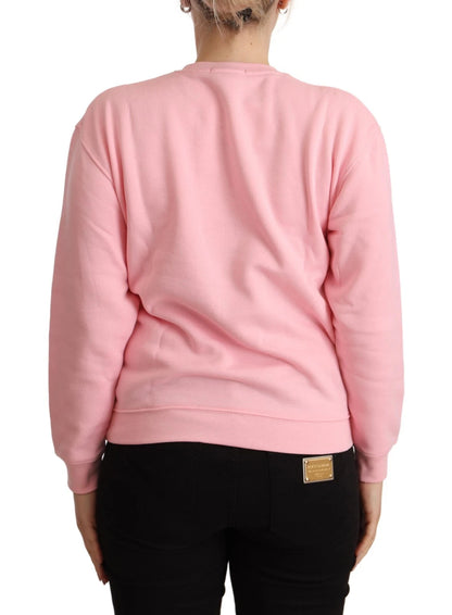 Maglione pullover a maniche lunghe stampato rosa Philippe Model