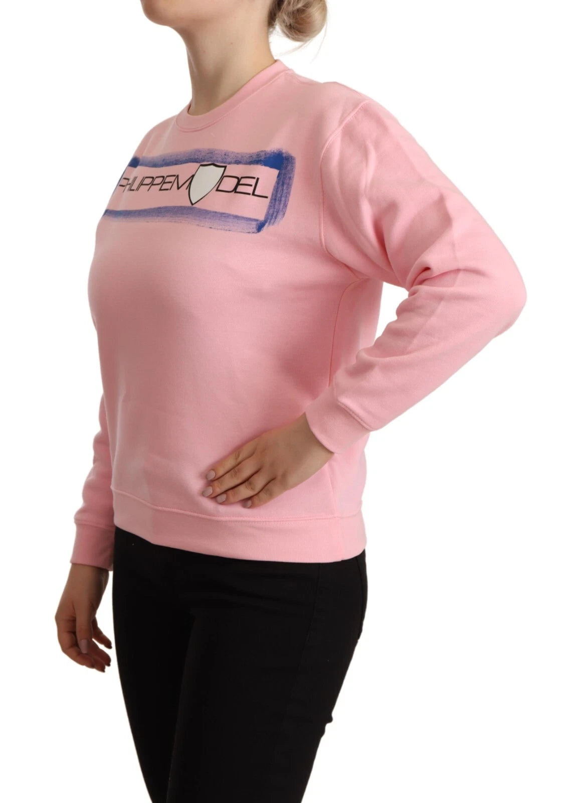 Maglione pullover a maniche lunghe stampato rosa Philippe Model