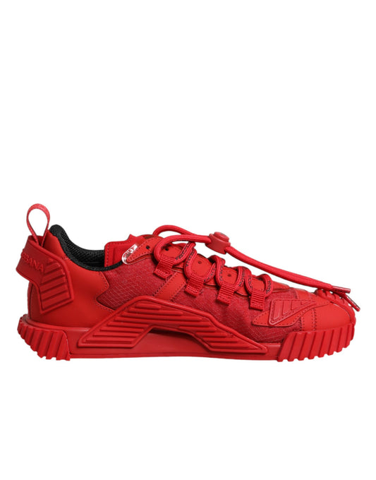Dolce &amp; Gabbana Scarpe da ginnastica basse NS1 con logo rosso e lacci