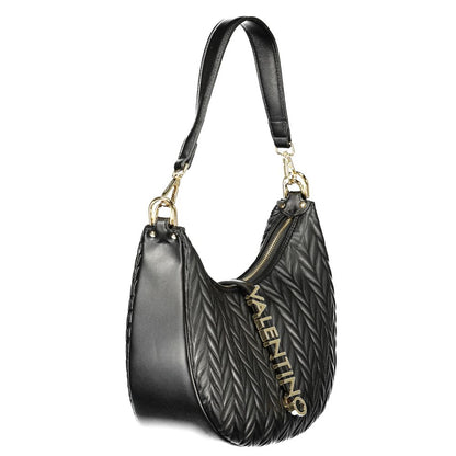 Mario Valentino Nero Polyurethane Women's Shoulder Bag