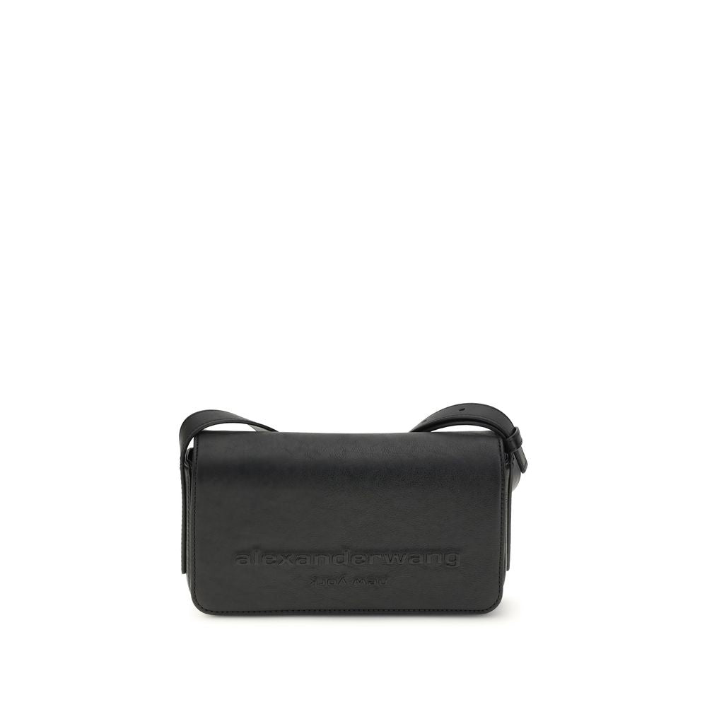 Borsa a tracolla Bos Taurus in pelle di vitello nera di Alexander Wang