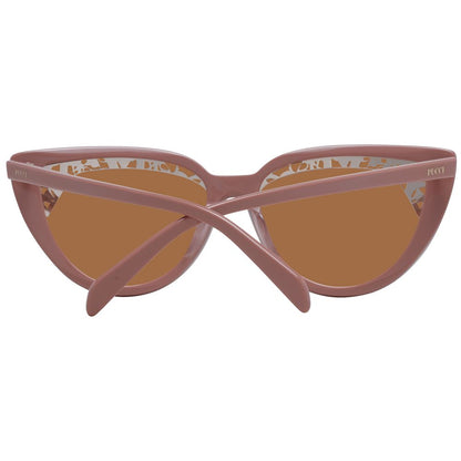 Occhiali da sole in plastica rosa Emilio Pucci
