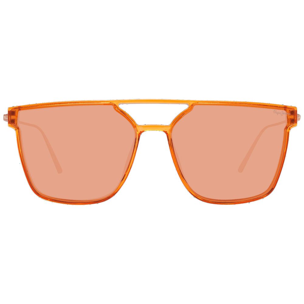 Occhiali da sole in metallo arancione Pepe Jeans