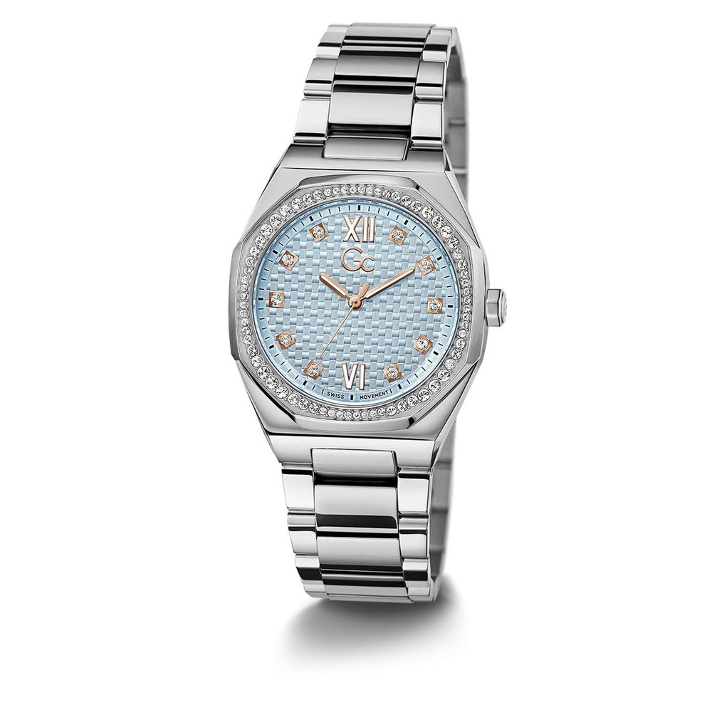 Orologio elegante in acciaio inossidabile grigio GC