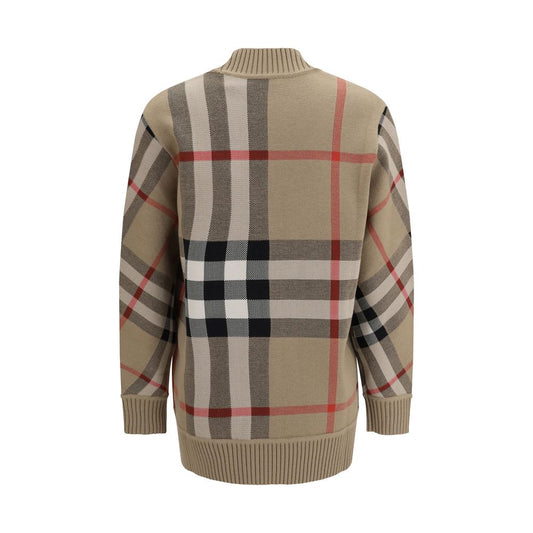 Cardigan in poliestere beige Burberry