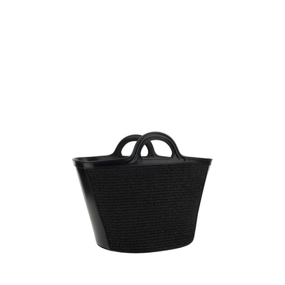 Borsa a tracolla in cotone nero Marni