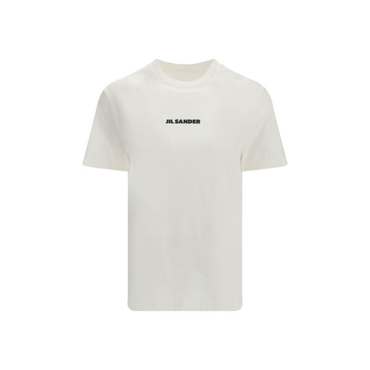 Maglietta in cotone beige Jil Sander