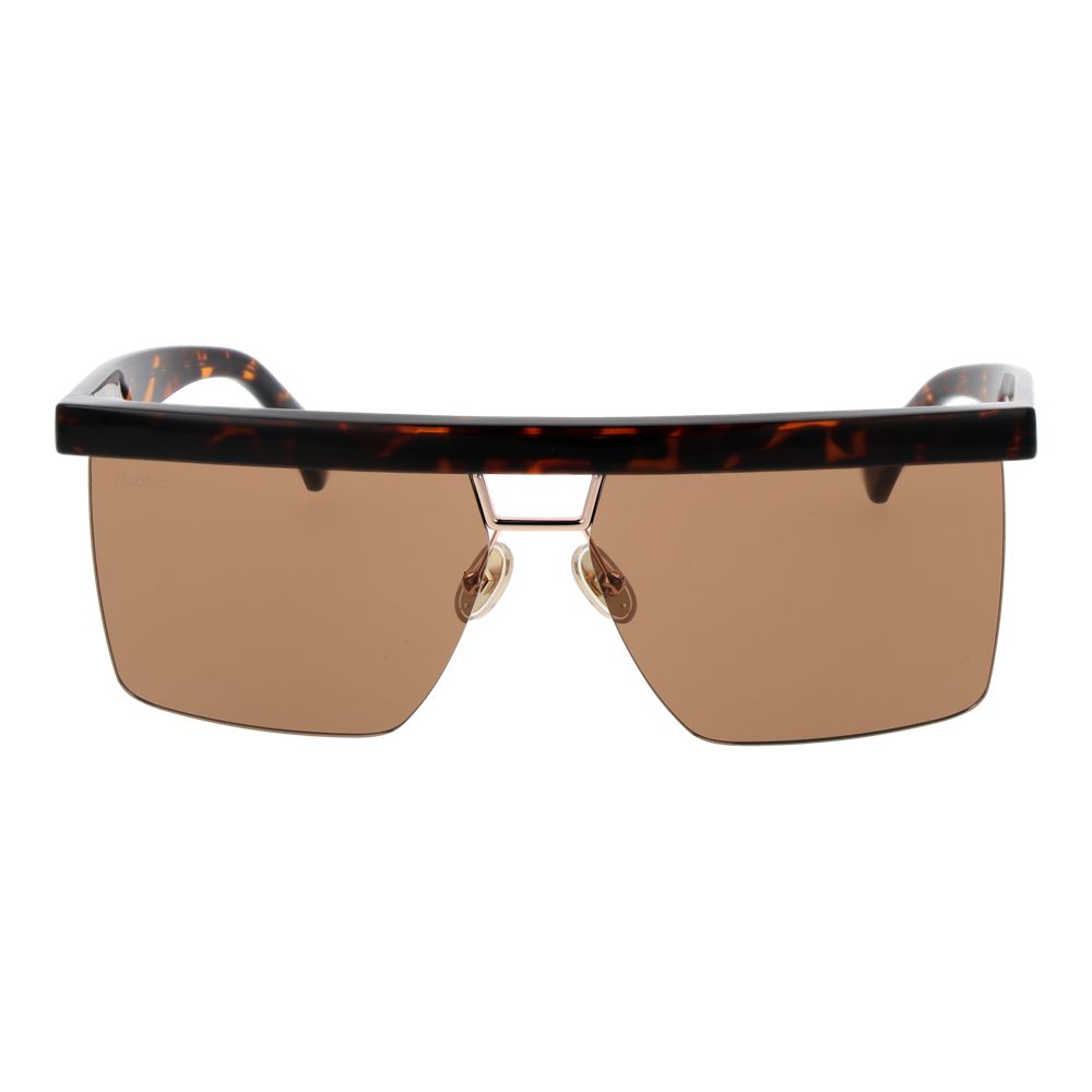 Occhiali da sole in plastica marrone Max Mara
