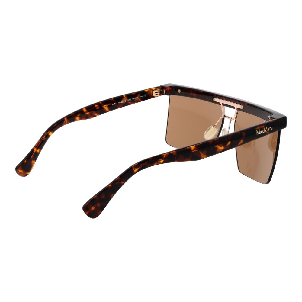 Occhiali da sole in plastica marrone Max Mara