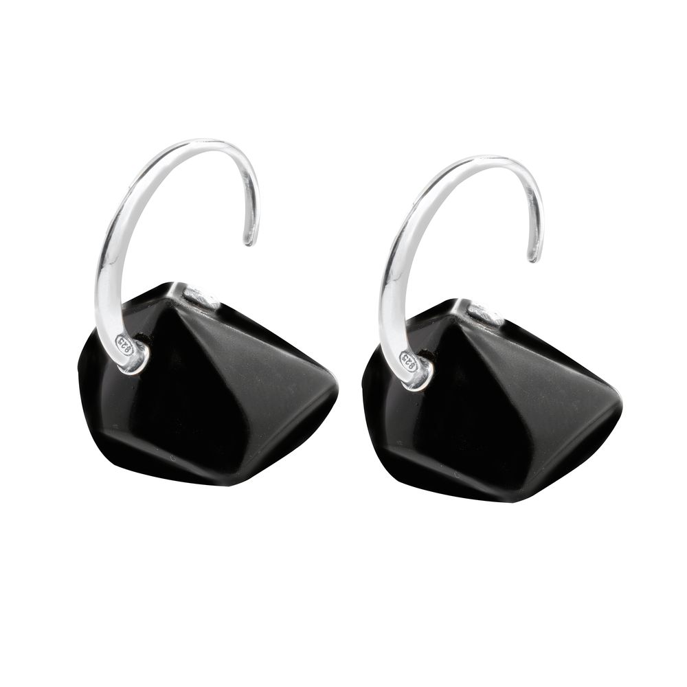 Orecchini in argento nero GC