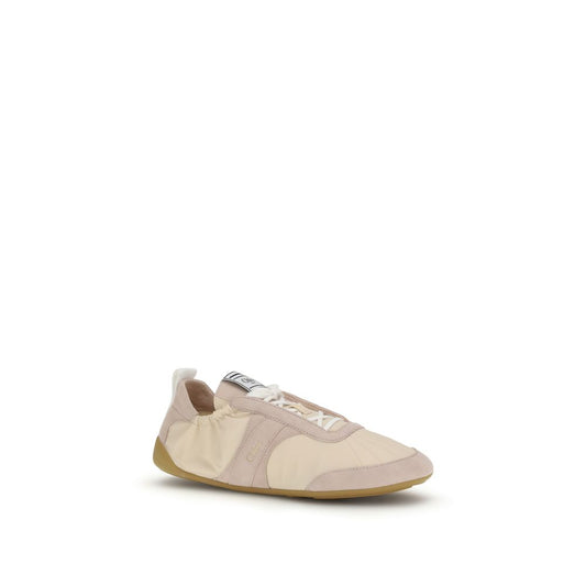 Sneakers sportive in nylon beige Chloé