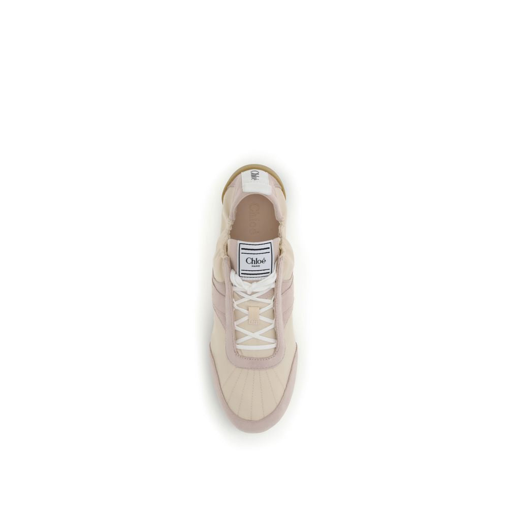 Sneakers sportive in nylon beige Chloé