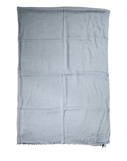 Scialle in maglia di cashmere azzurro chiaro Dolce &amp; Gabbana