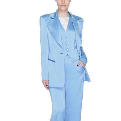 Blazer in poliestere blu silenzio
