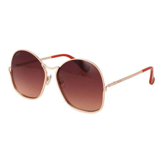 Occhiali da sole Max Mara in metallo oro rosa