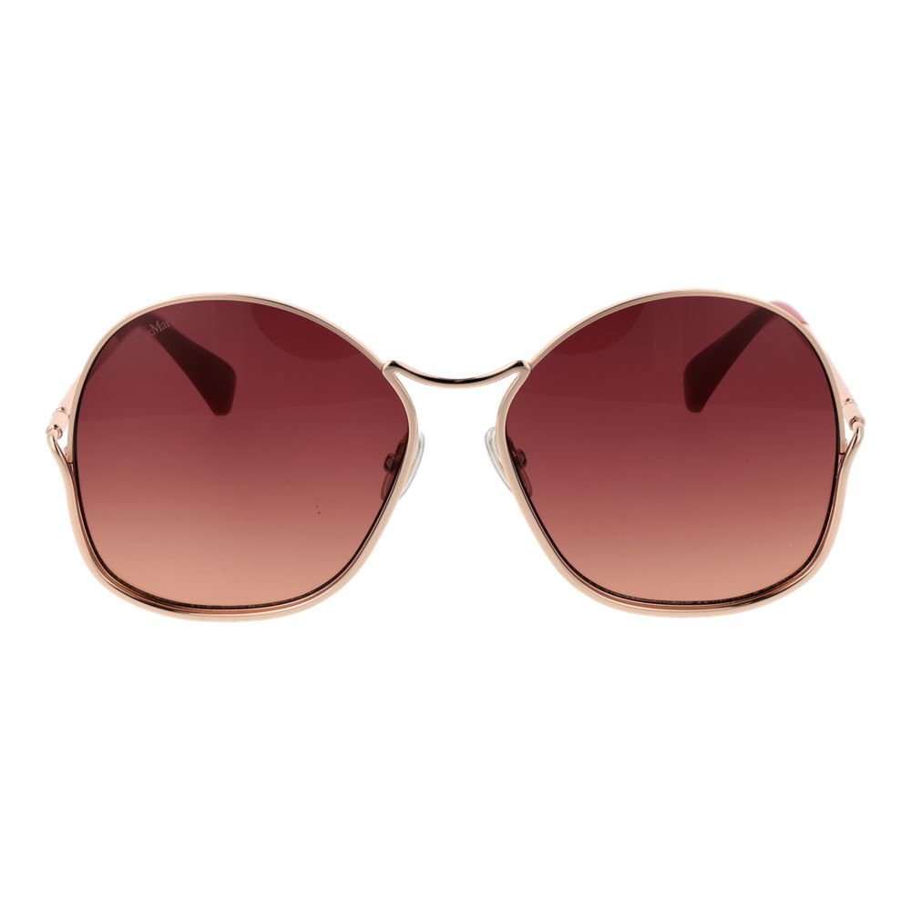 Occhiali da sole Max Mara in metallo oro rosa