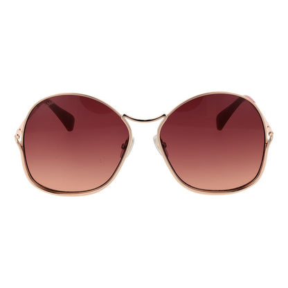 Occhiali da sole Max Mara in metallo oro rosa
