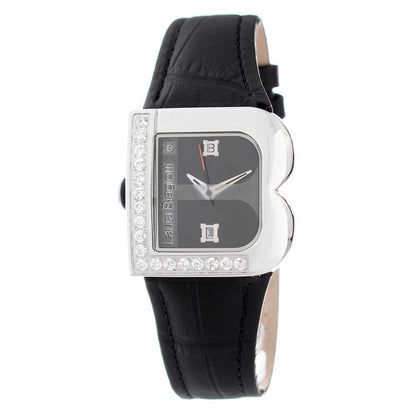 Orologio elegante in pelle nera Laura Biagiotti