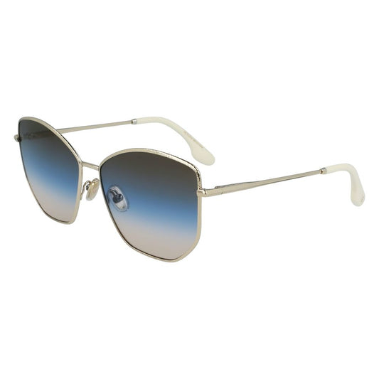Occhiali da sole in metallo dorato Victoria Beckham