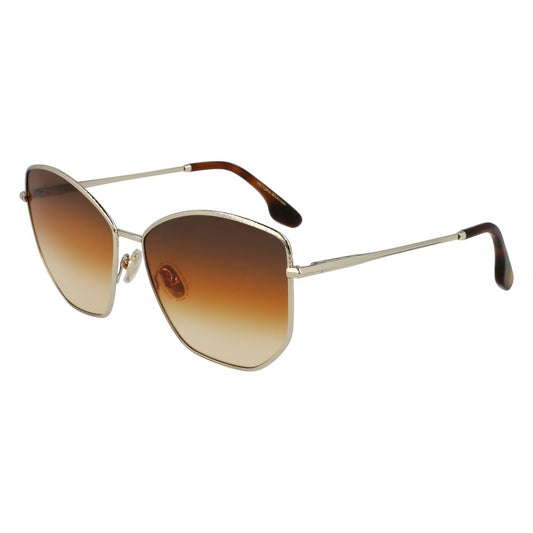 Occhiali da sole in metallo dorato Victoria Beckham