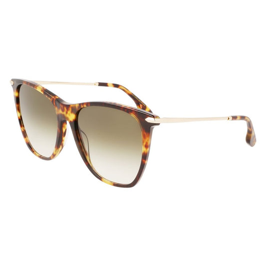 Occhiali da sole in acetato marrone Victoria Beckham