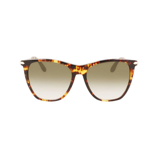 Occhiali da sole in acetato marrone Victoria Beckham