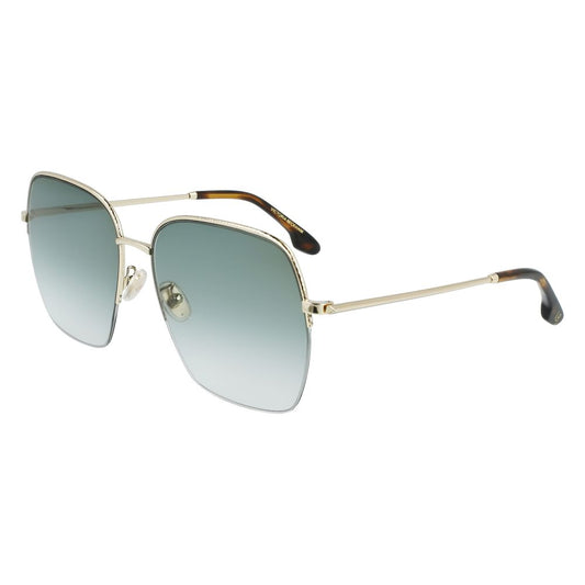 Occhiali da sole in metallo dorato Victoria Beckham