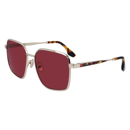 Occhiali da sole in metallo dorato Victoria Beckham