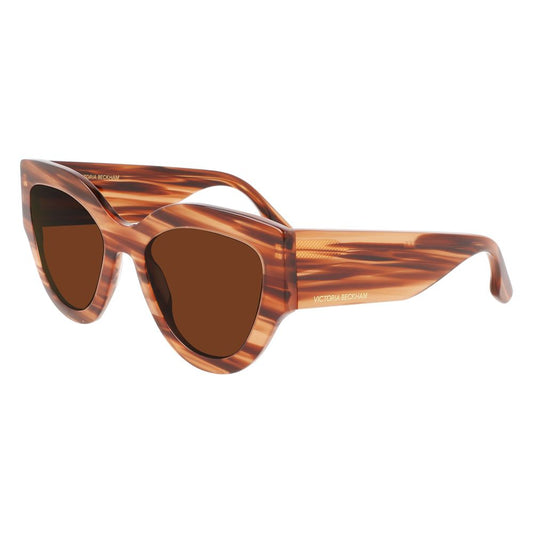 Occhiali da sole in acetato marrone Victoria Beckham