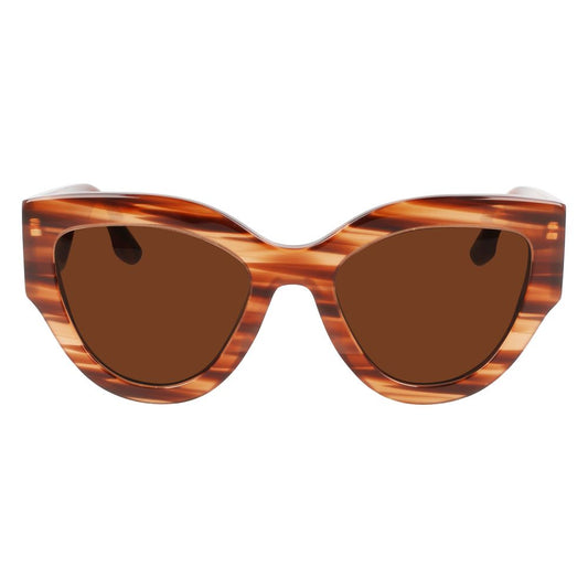 Occhiali da sole in acetato marrone Victoria Beckham