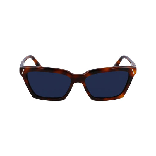 Occhiali da sole in acetato marrone Victoria Beckham