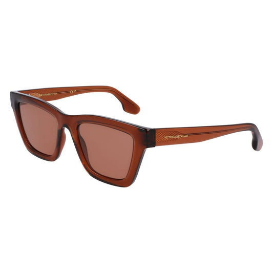 Occhiali da sole iniettati marroni Victoria Beckham