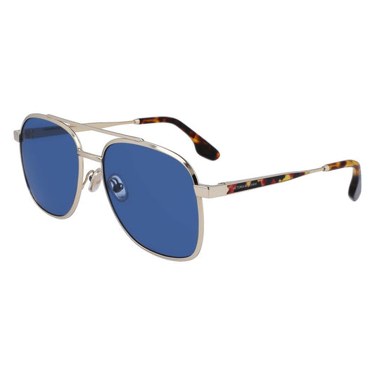 Occhiali da sole in metallo dorato Victoria Beckham