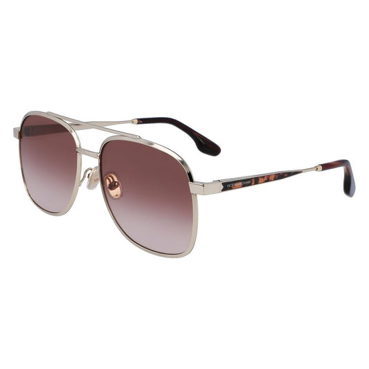 Occhiali da sole in metallo dorato Victoria Beckham