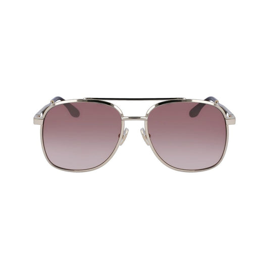 Occhiali da sole in metallo dorato Victoria Beckham