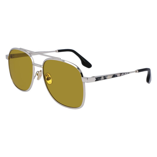 Occhiali da sole in metallo grigio Victoria Beckham