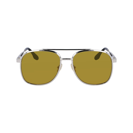 Occhiali da sole in metallo grigio Victoria Beckham