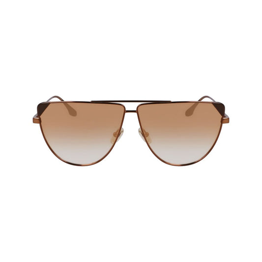 Occhiali da sole in metallo marrone Victoria Beckham