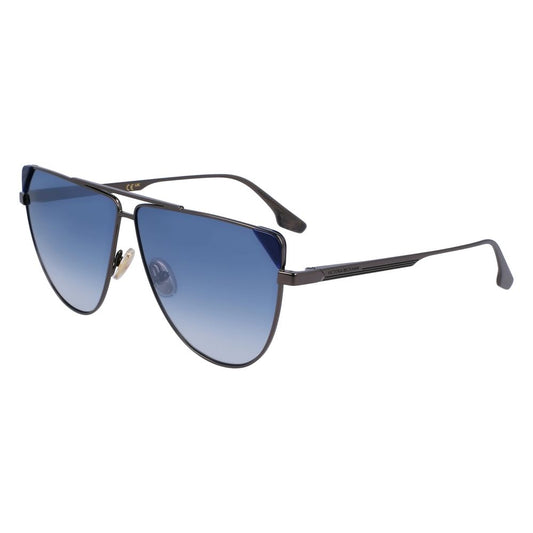 Occhiali da sole in metallo blu Victoria Beckham