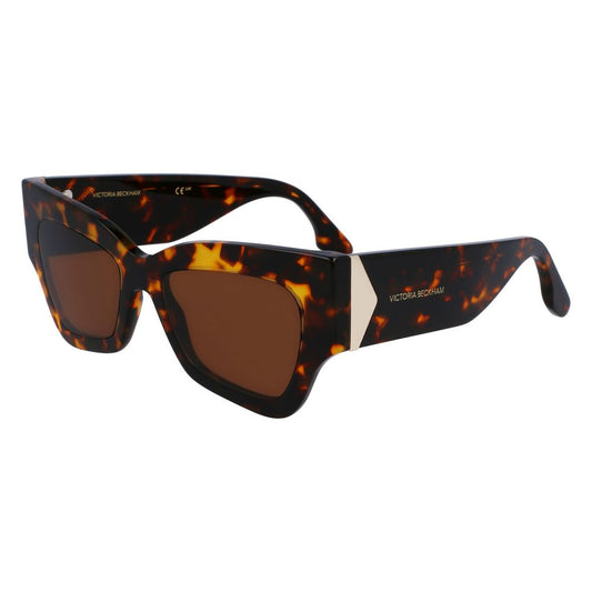 Occhiali da sole in acetato marrone Victoria Beckham