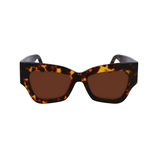 Occhiali da sole in acetato marrone Victoria Beckham