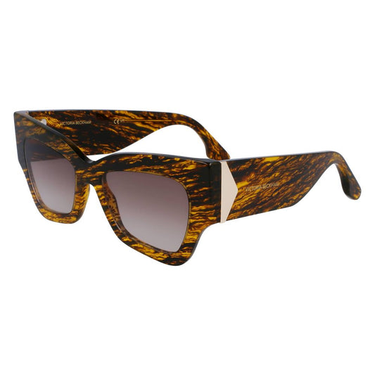 Occhiali da sole in acetato marrone Victoria Beckham