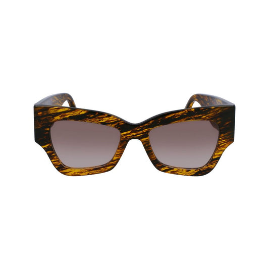 Occhiali da sole in acetato marrone Victoria Beckham