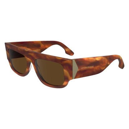Occhiali da sole in acetato marrone Victoria Beckham